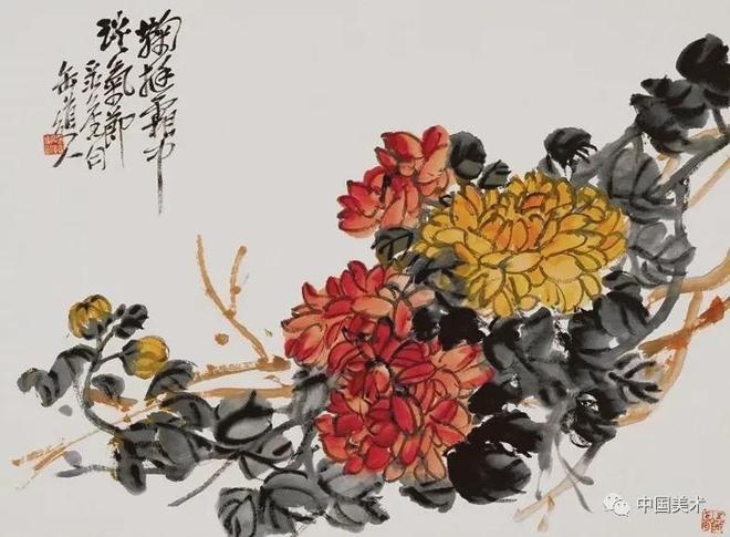 吴昌硕画菊四大特点 书画知识 第22张