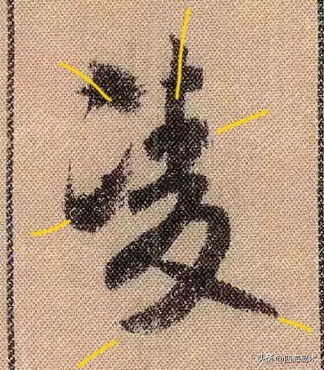 起收笔最怕踏入“魔鬼三角45度”区域！ 书画知识 第38张