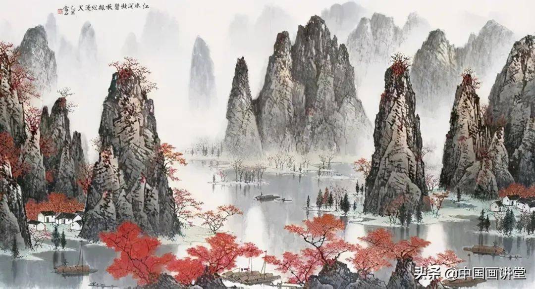 论国画写意山水中的设色问题 书画知识 第3张