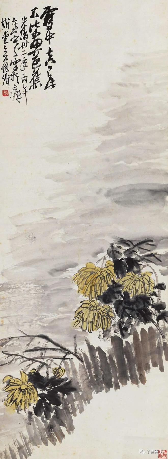 吴昌硕画菊四大特点 书画知识 第9张