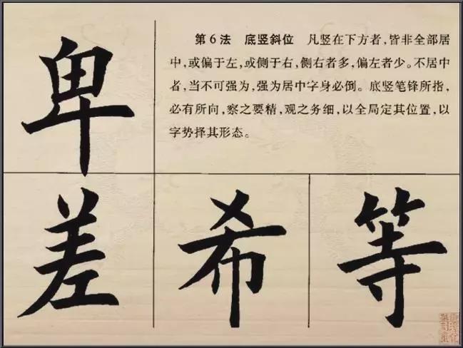 楷书的结构法则 书画知识 第6张