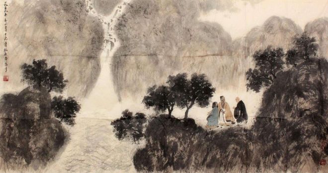 山水画如何能达到“水墨淋漓”的效果？ 书画知识 第2张