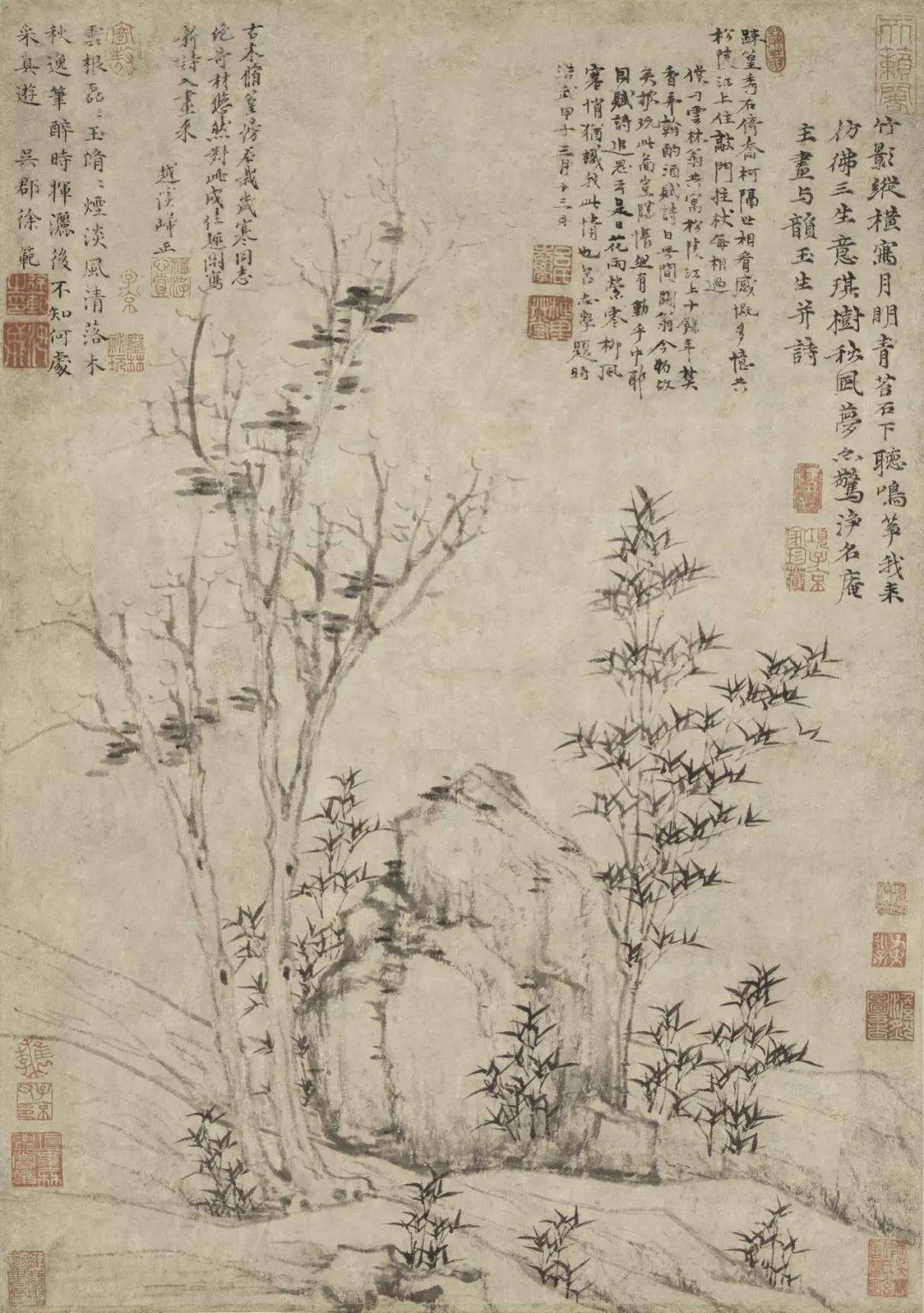吴镇与倪瓒山水画之比较 书画知识 第2张