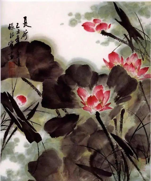 夏天学画写意荷花，送你简易画法！ 书画知识 第23张