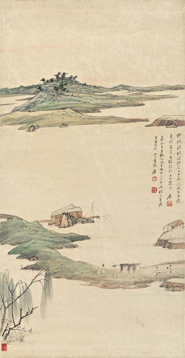 细谈张大千泼墨泼彩山水画的三大特点四大特色 书画知识 第3张