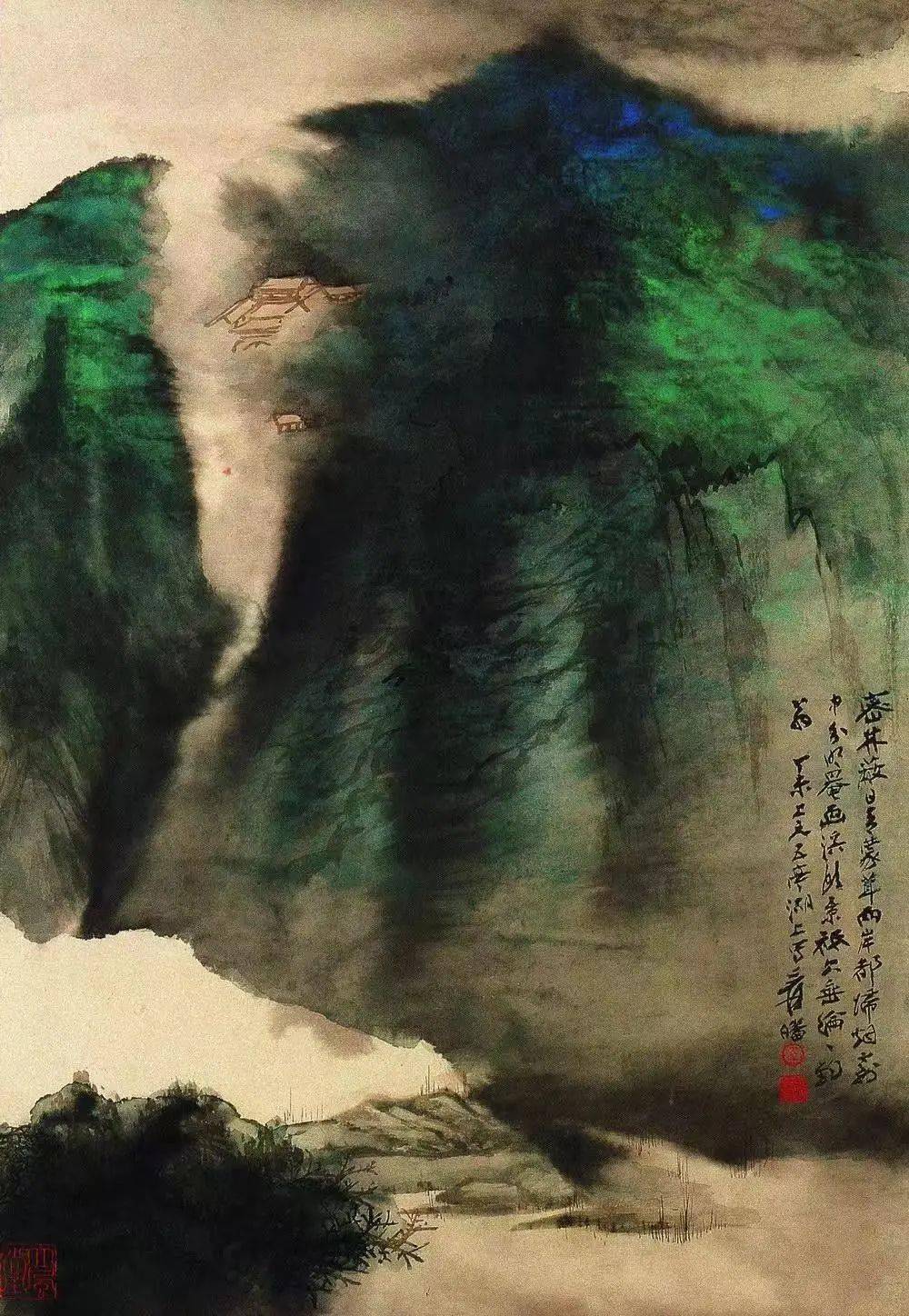张大千泼彩作品为何屡创佳绩? 书画知识 第6张