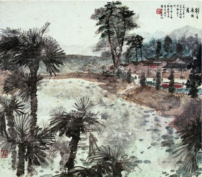 山水画如何能达到“水墨淋漓”的效果？ 书画知识 第10张