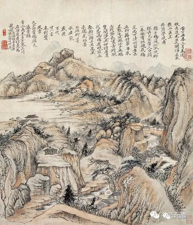 山水画的几种构图方法 书画知识 第2张