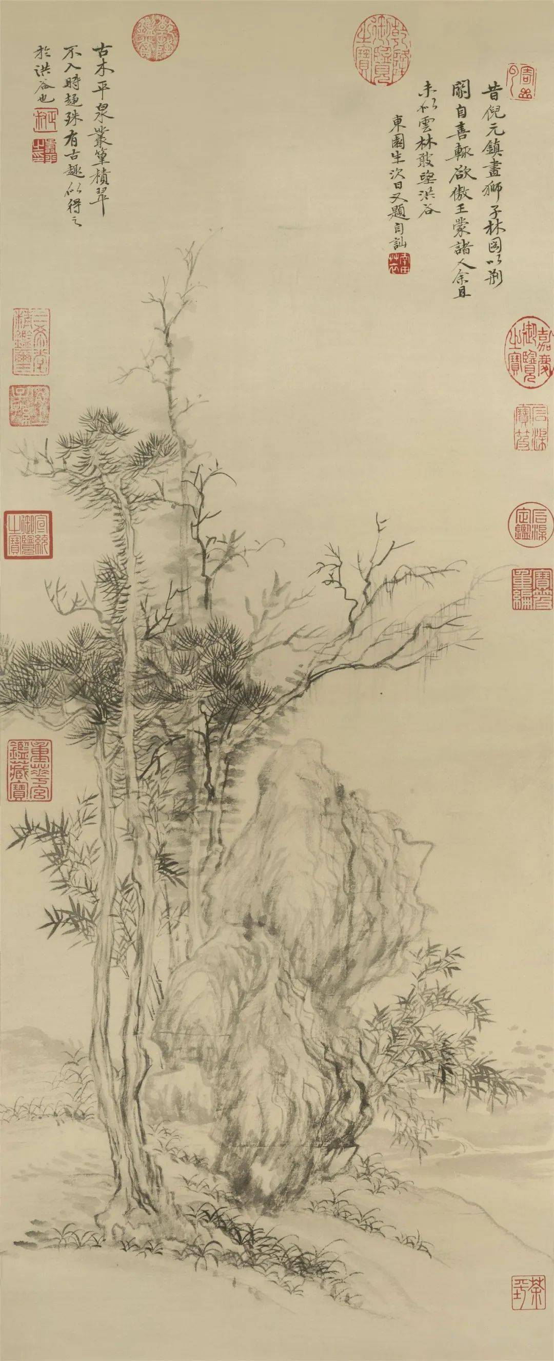 吴镇与倪瓒山水画之比较 书画知识 第4张