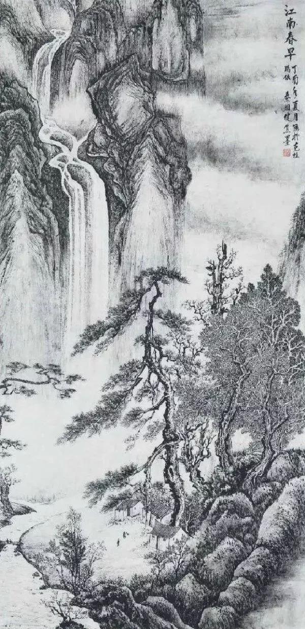 焦墨画的笔法和墨法 书画知识 第3张