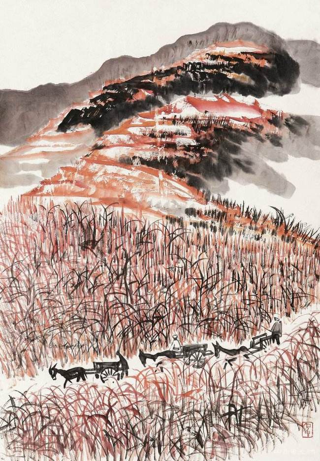 黄土高原上的英雄画家：评石鲁绘画艺术 书画知识 第4张