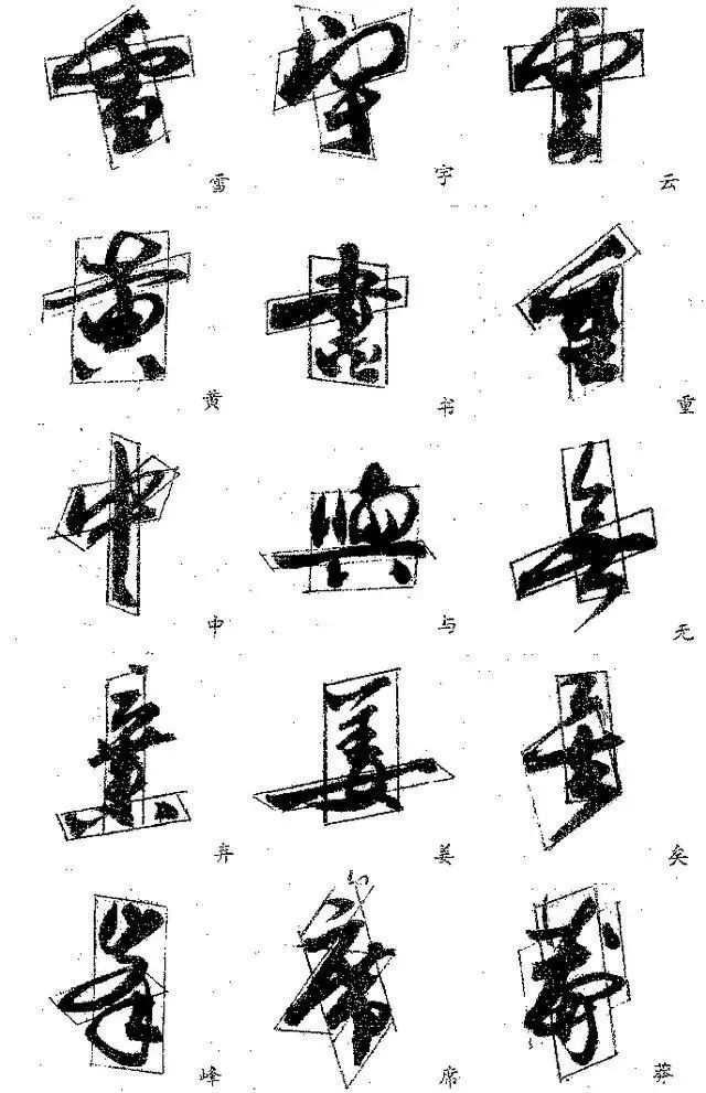 书法结字规律，总结的相当好！ 书画知识 第15张