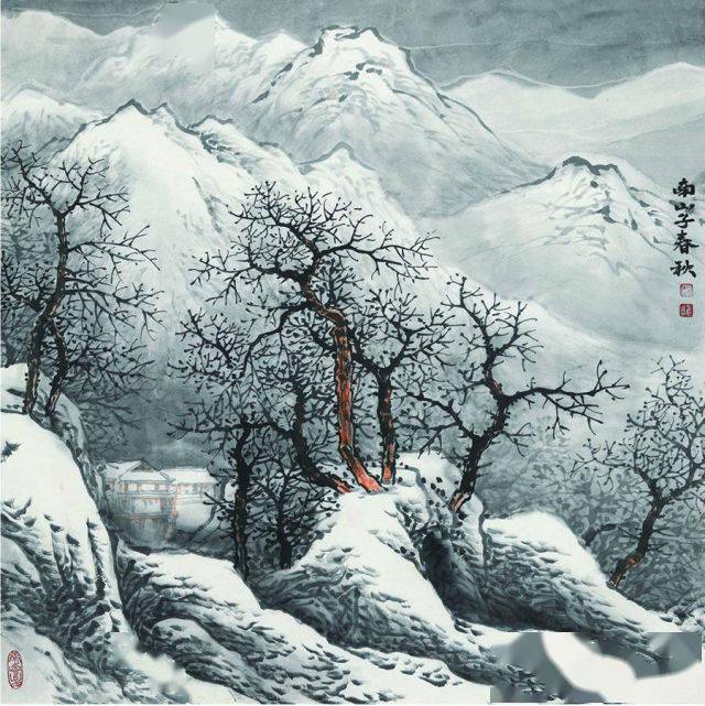 山水画构图的艺术表现形式 书画知识 第2张