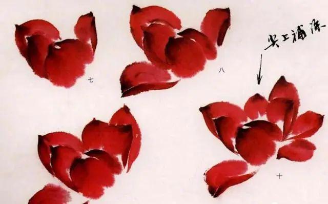 夏天学画写意荷花，送你简易画法！ 书画知识 第8张