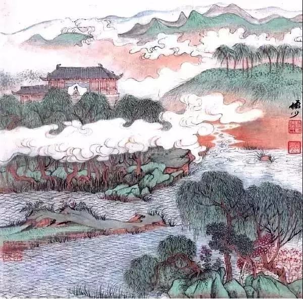 中国山水画的绮丽浪漫 书画知识 第16张