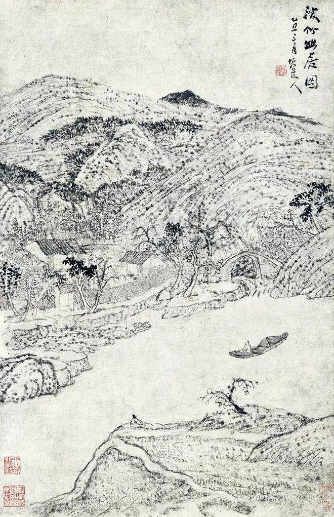 怎么画出焦墨山水的“水” 书画知识 第1张