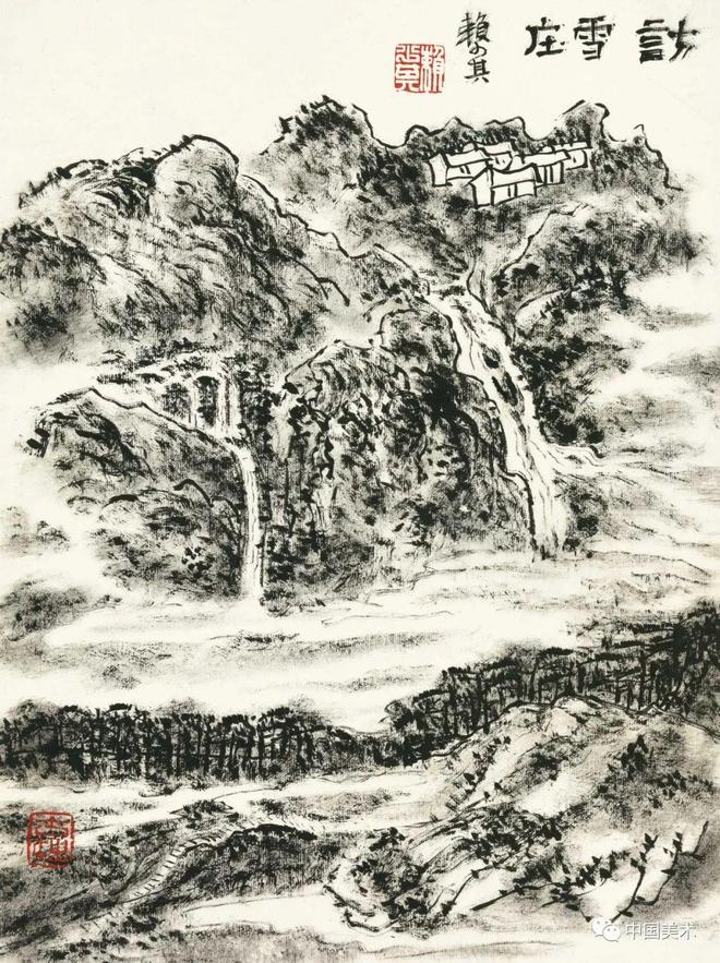 怎么画出焦墨山水的“水” 书画知识 第8张