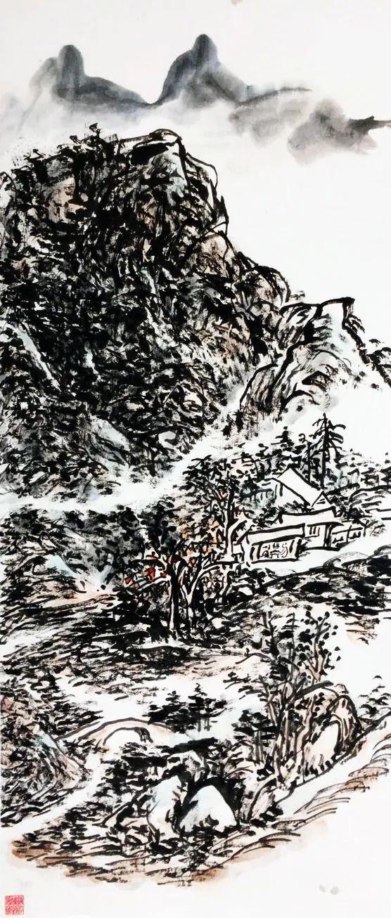 怎么画出焦墨山水的“水” 书画知识 第4张