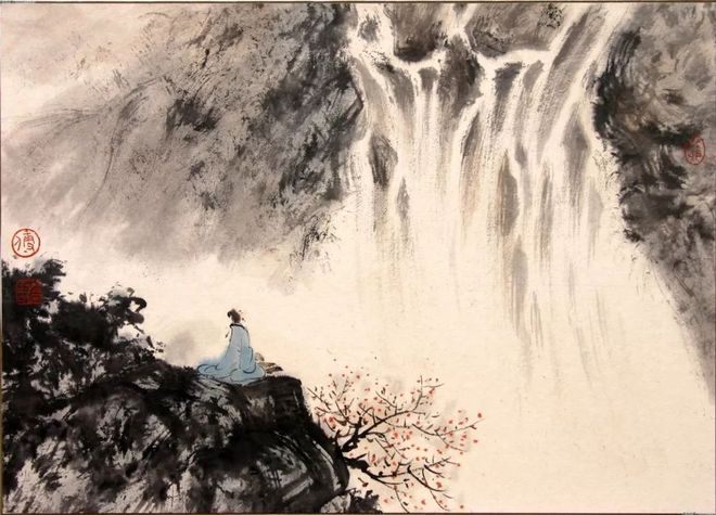 山水画如何能达到“水墨淋漓”的效果？ 书画知识 第7张