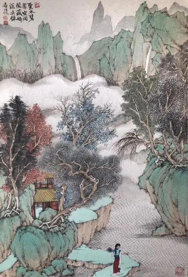 写意山水：设色多法，各视其宜 书画知识 第3张