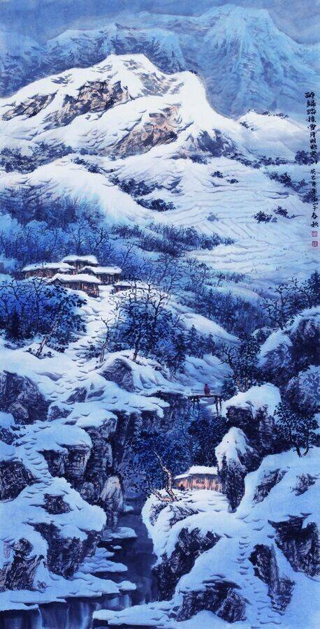 山水画构图的艺术表现形式 书画知识 第1张