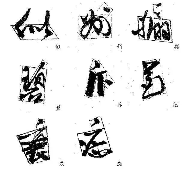 书法结字规律，总结的相当好！ 书画知识 第14张