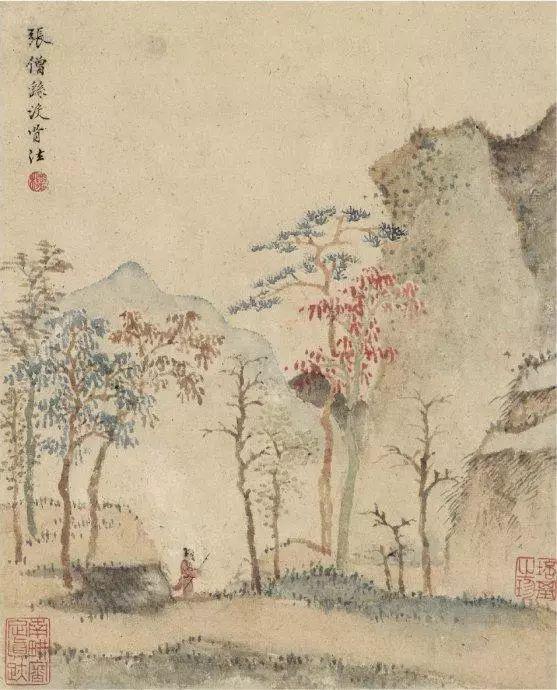 查士标《山水十开》 历代国画 第8张