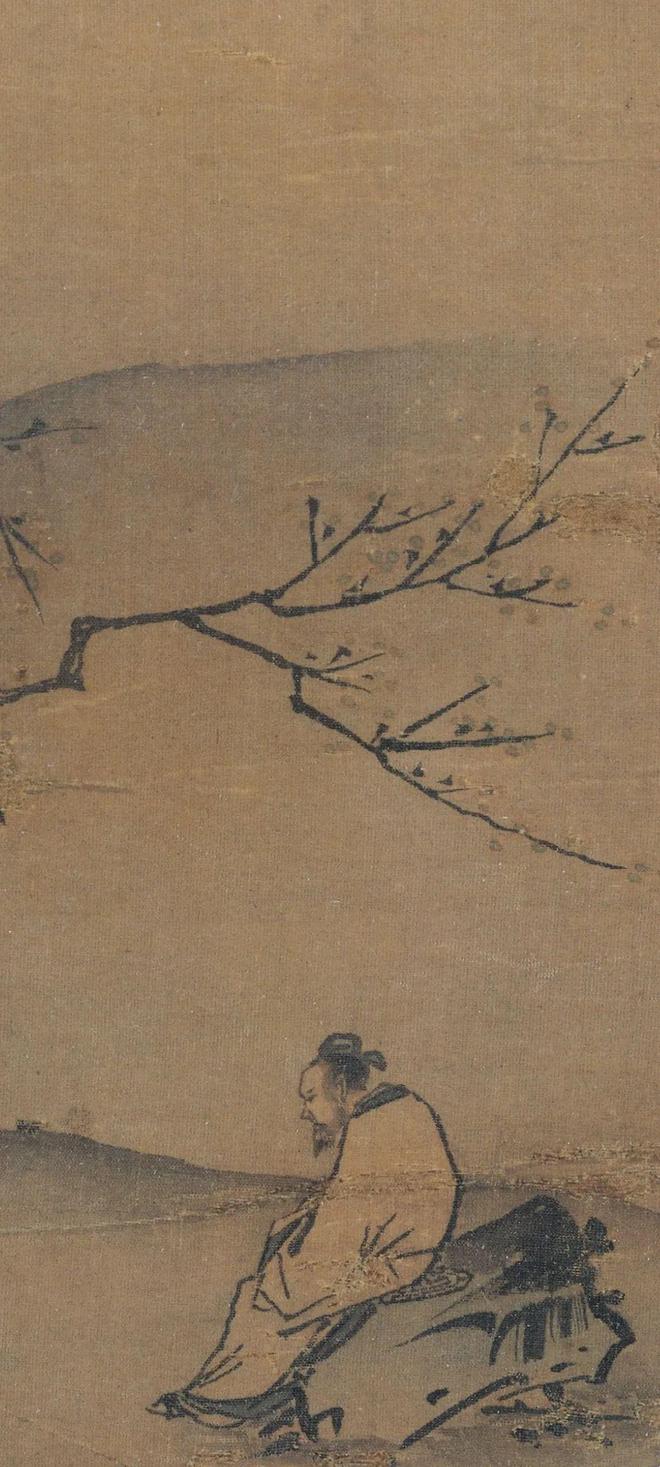 马远《梅间俊语图》 历代国画 第3张