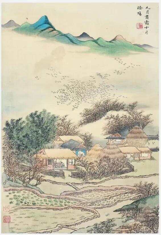 王翚《豳风诗意图册》 历代国画 第9张