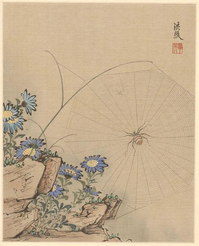 陈洪绶《花鸟草虫册》 历代国画 第3张