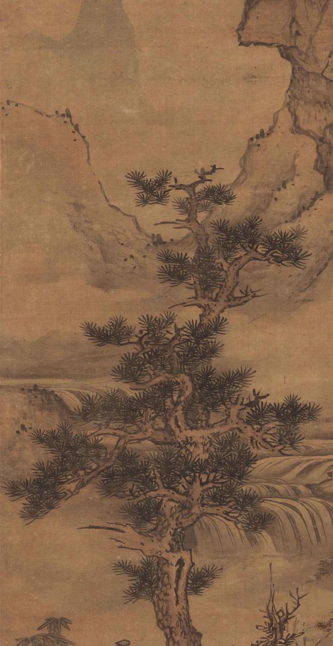 蓝瑛《云壑高逸图》 历代国画 第7张