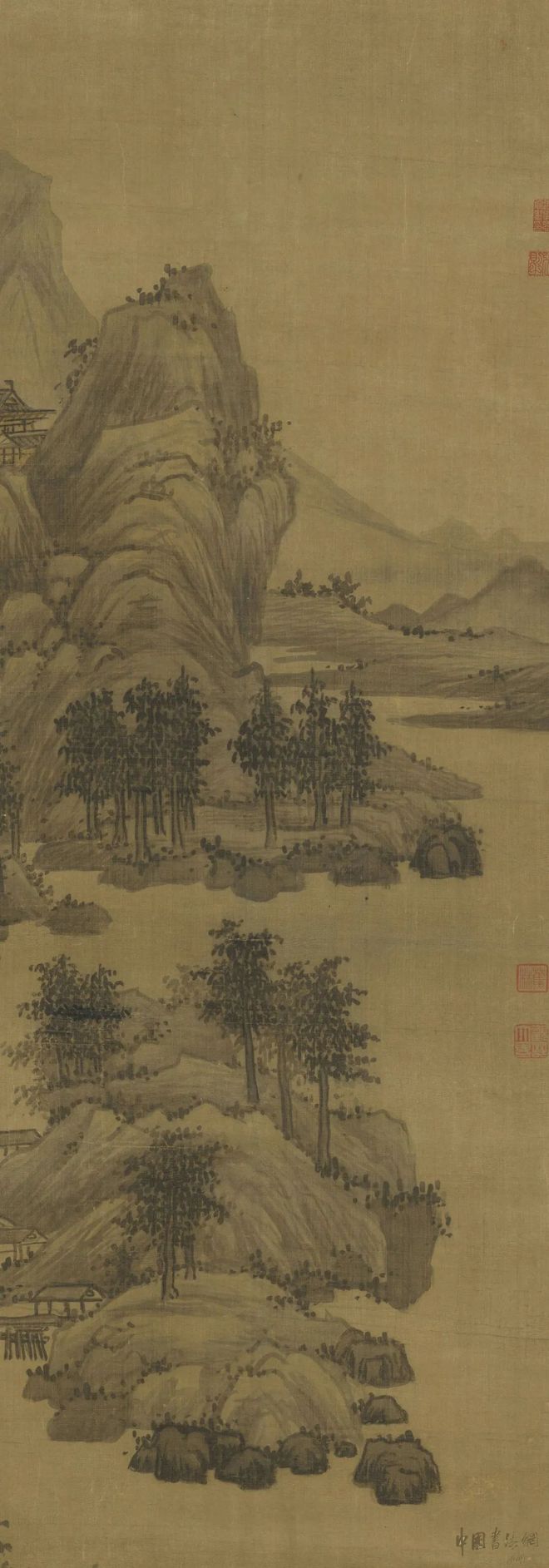 吴镇《清江春晓图》 历代国画 第2张