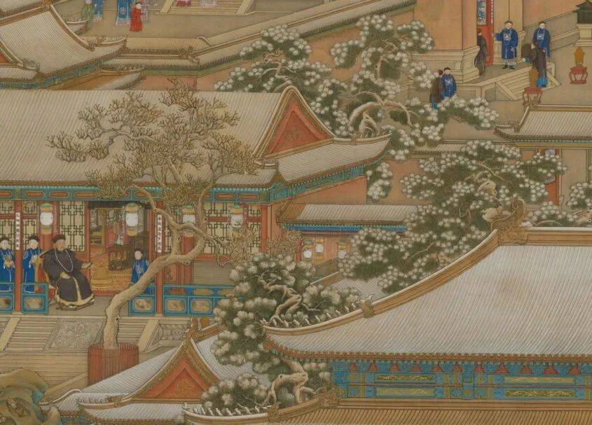 清代 《万国来朝图》 历代国画 第3张