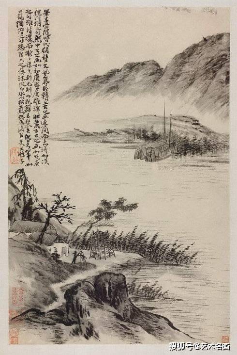 石涛《山水十二帧册》 历代国画 第8张