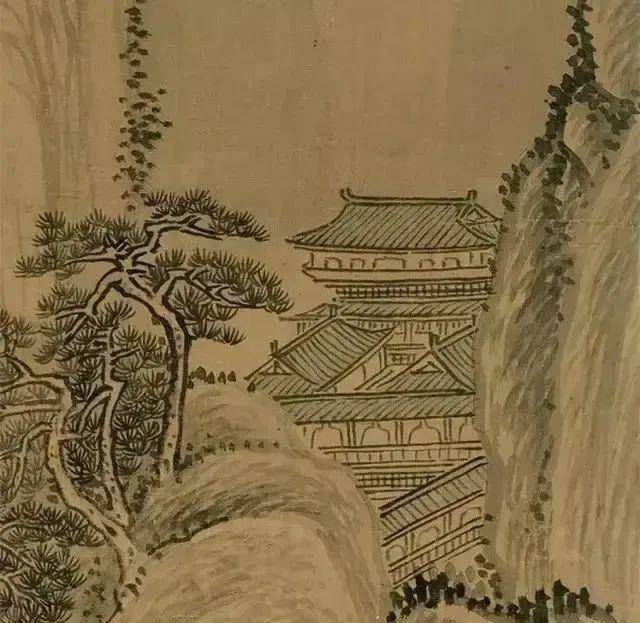 王翚《山川浑厚图轴》 历代国画 第6张