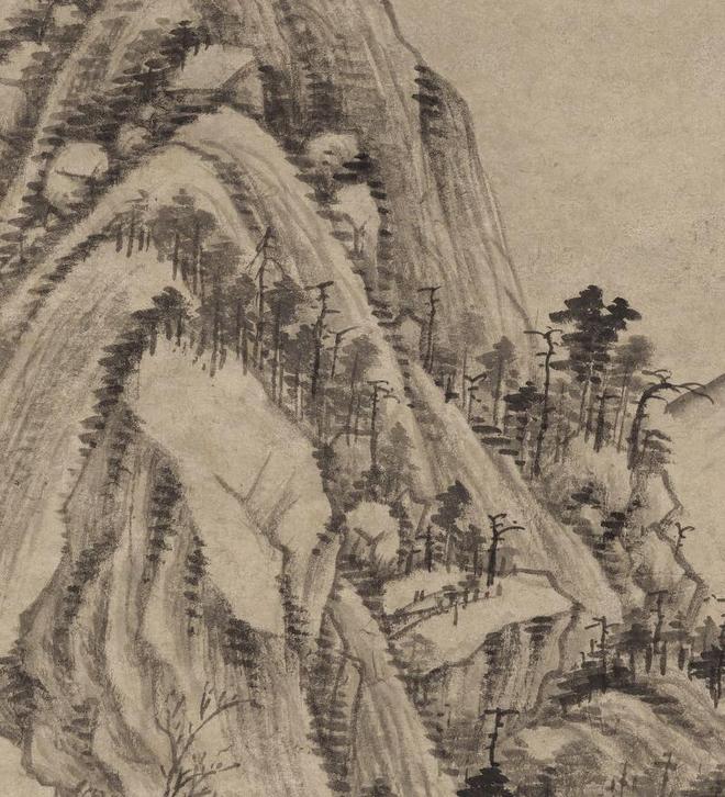 王时敏《丛林曲调图》 历代国画 第2张