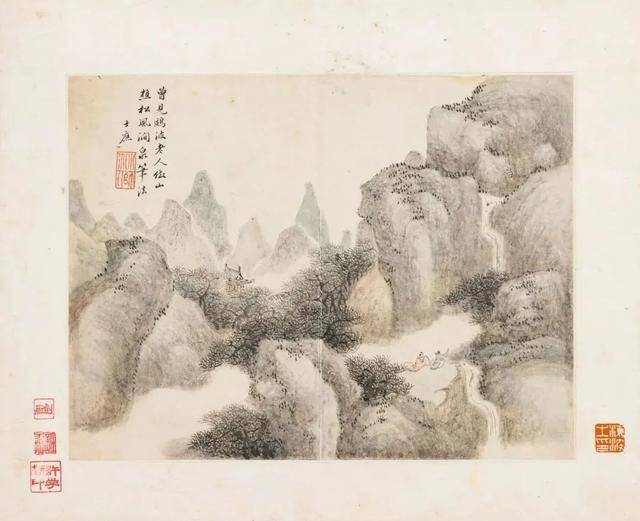 方士庶《仿古山水册》 历代国画 第3张