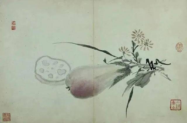 陈书《花鸟册》 历代国画 第1张