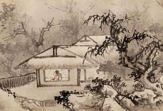 蒋嵩《冬雪图》 历代国画 第5张