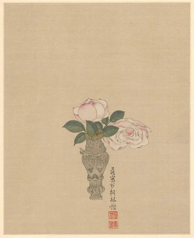 陈洪绶《花鸟草虫册》 历代国画 第9张