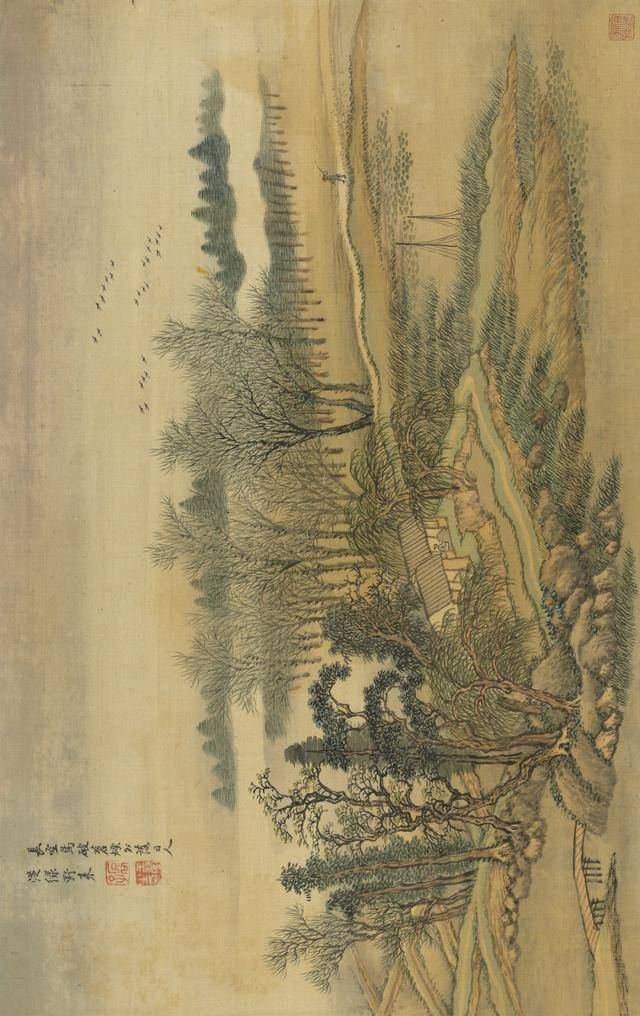 王翚《仿古山水册》 历代国画 第5张