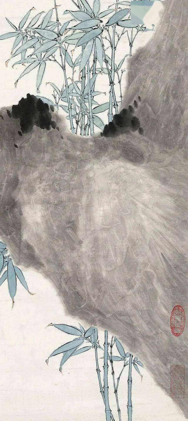 江寒汀《鸣禽图》 历代国画 第4张