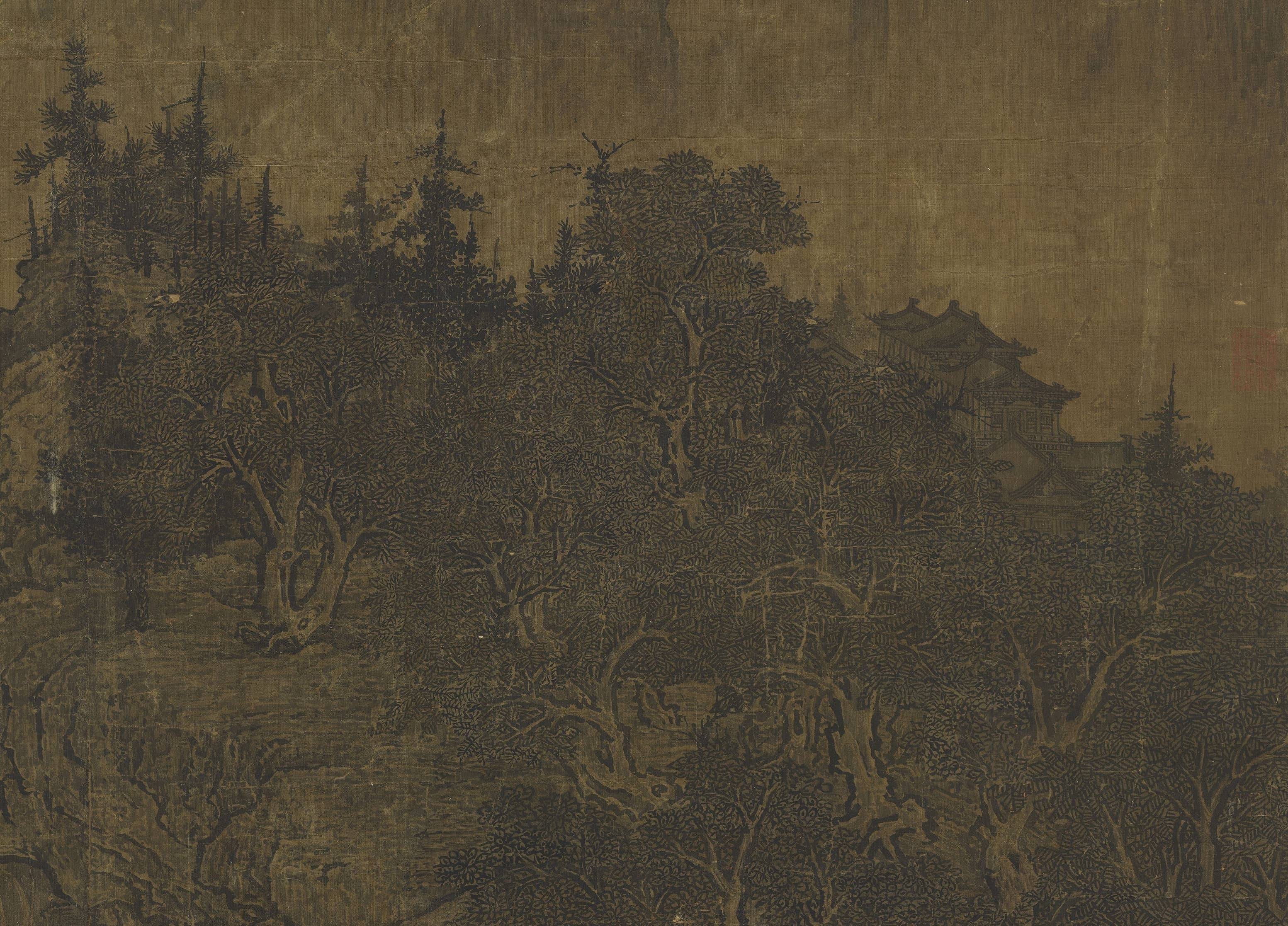 范宽《溪山行旅图》 历代国画 第2张