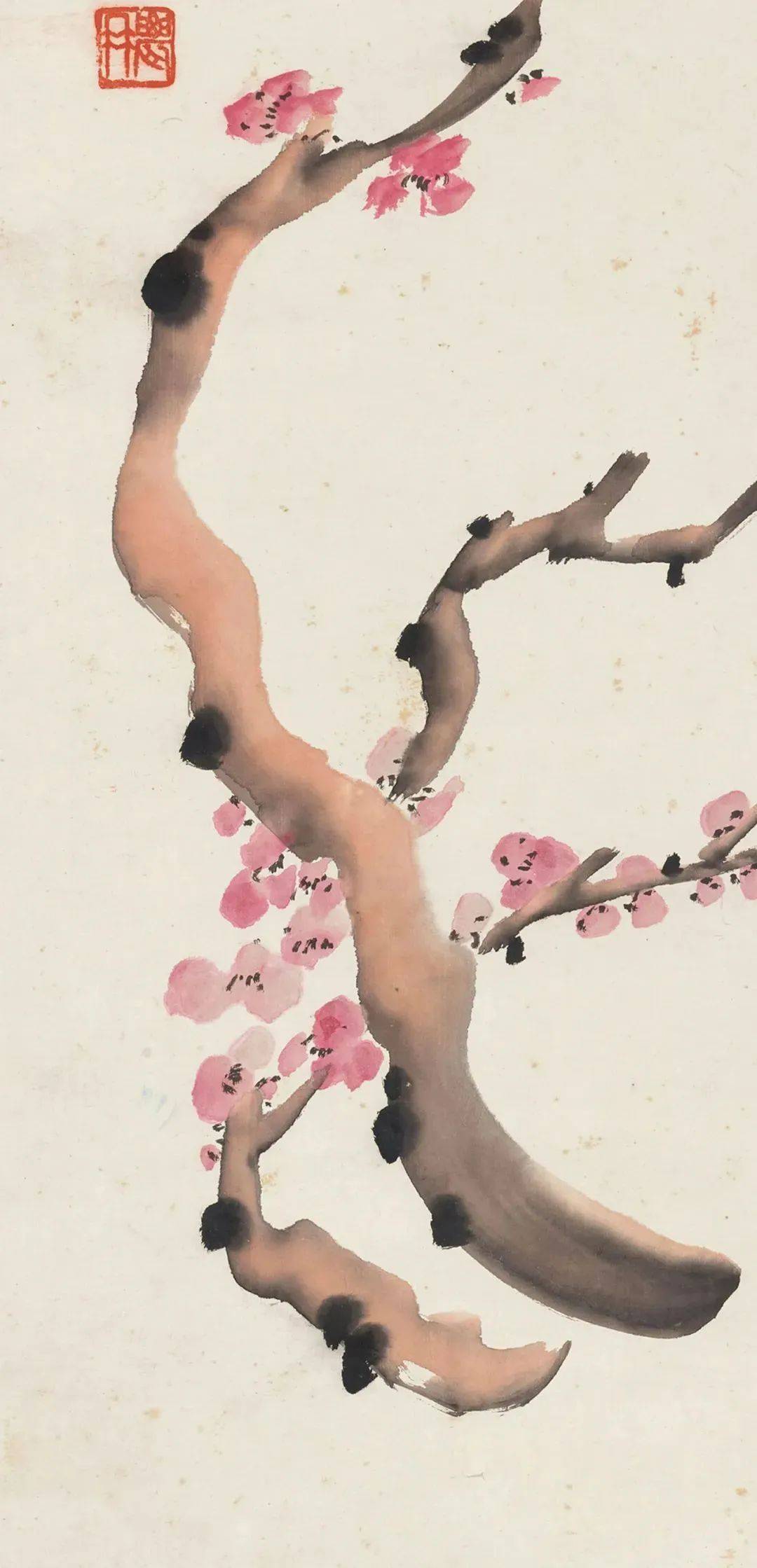 曾熙《独占人间第一春》 历代国画 第3张