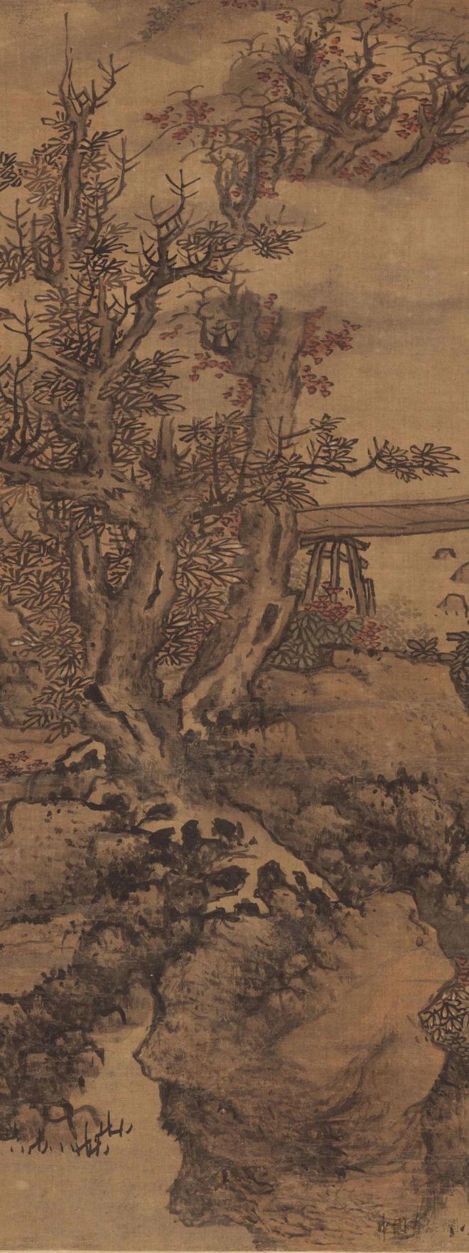 蓝瑛《云壑高逸图》 历代国画 第3张