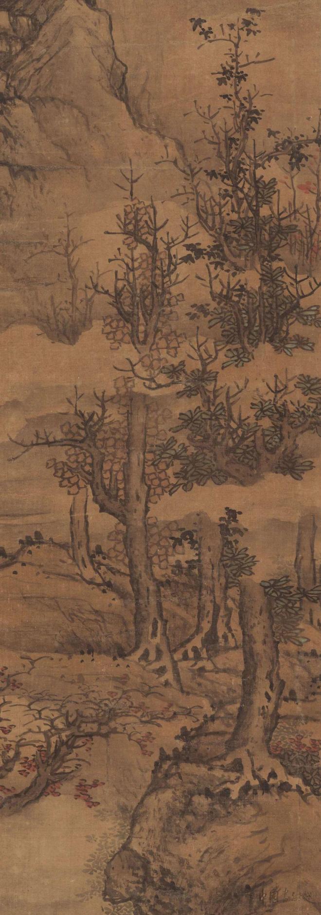 蓝瑛《云壑高逸图》 历代国画 第5张