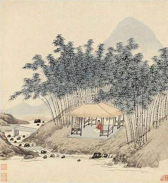 王綦《山水田园册》 历代国画 第2张