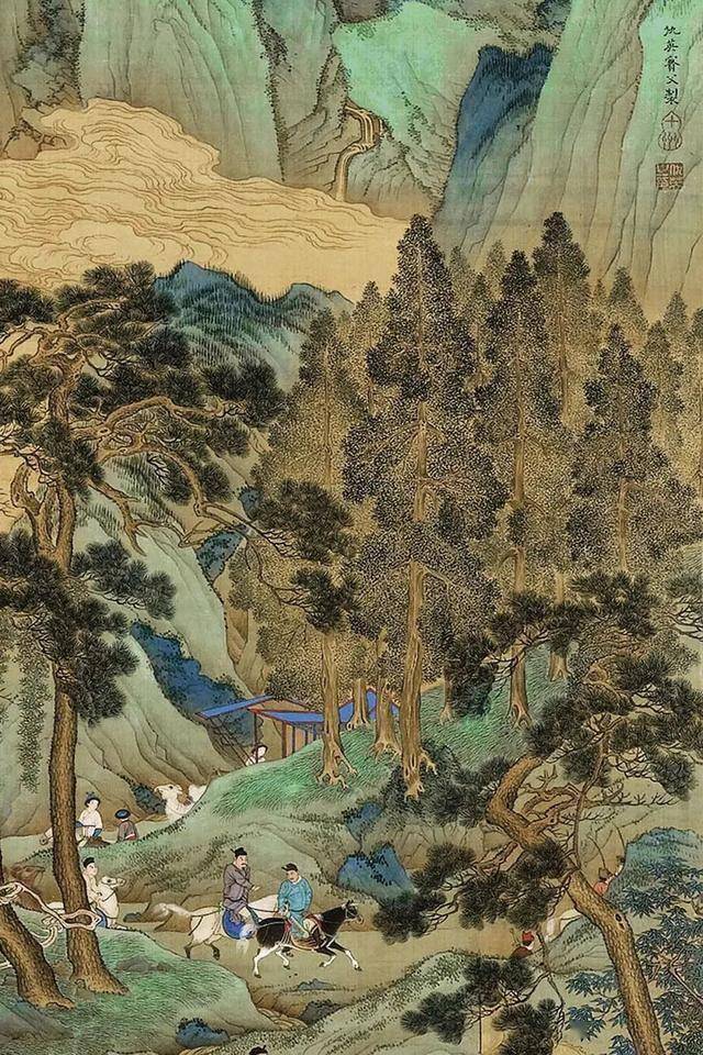 仇英《仿明皇幸蜀图》 历代国画 第4张