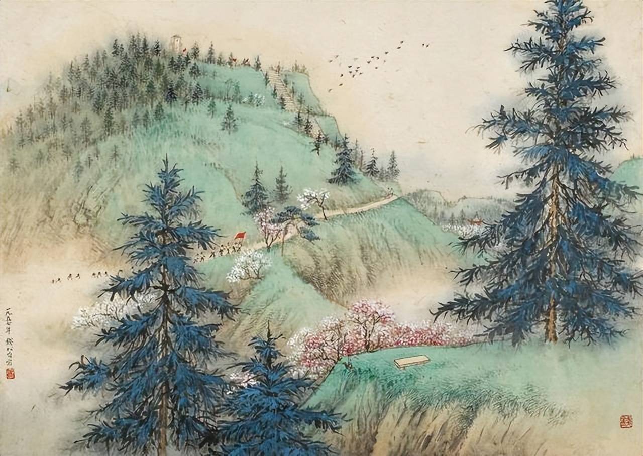 钱松喦山水画 历代国画 第34张