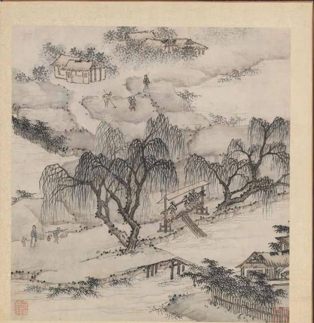沈周《摹古图册》 历代国画 第18张